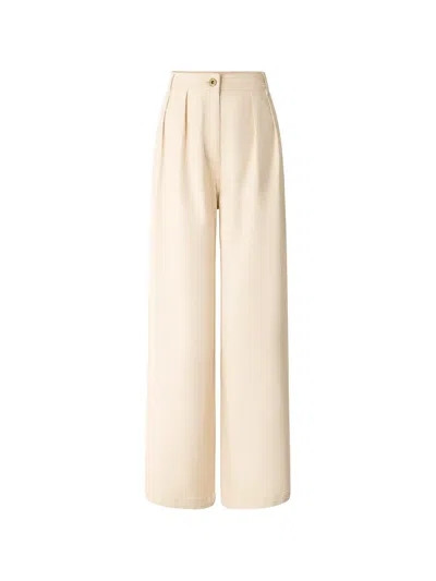 Sessun Diegui Pleated Pants In Neutral
