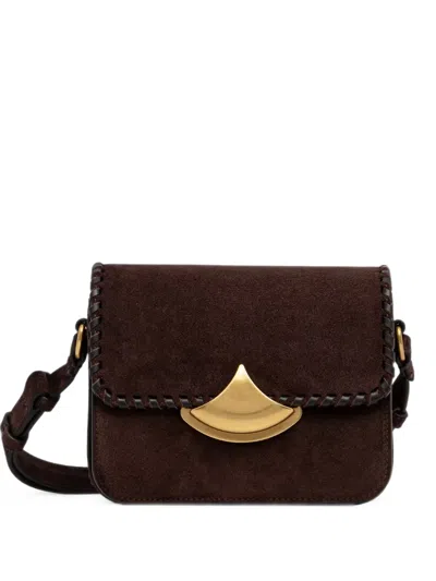 Sessun Diviluz Mimo Leather Crossbody Bag In Brown