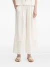 Sessun Embroidered Eyelet Trousers In Neutral