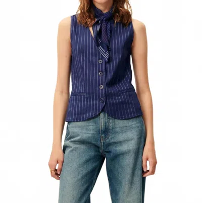 Sessun Fernando Top In Blazer Blue