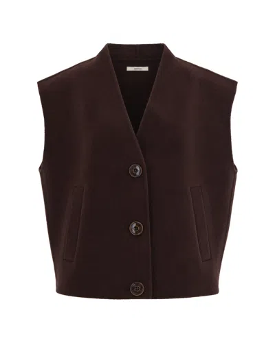 Sessun Gilet Helspark Espresso In Brown