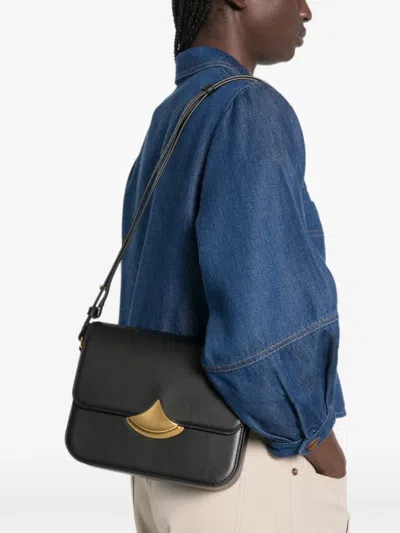 Sessun Gold-tone Hardware Shoulder Bag In Black