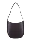 Sessun Leather Grandre Amo Hobo Bag With Bronze Details In Black