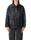 Sessun Harriboyd Bomber Leather In Black