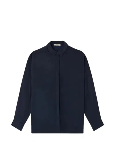 Sessun Lady D Long-sleeve Button-up Shirt In Blue
