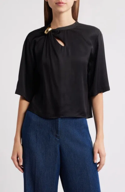 Sessun Sessùn Layla Ring Detail Top In Black