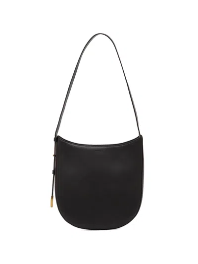 Sessun Leather Cross Body Bag In Black