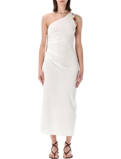 Sessun Leite Long Dress In White
