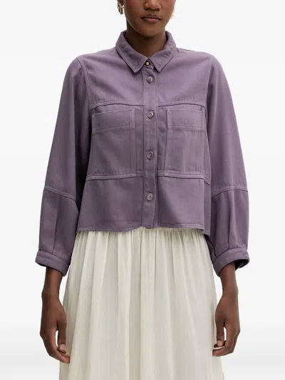 Sessun Leone Chest-pocket Shirt In Purple
