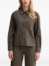 Sessun Long Sleeve Shirt In Brown