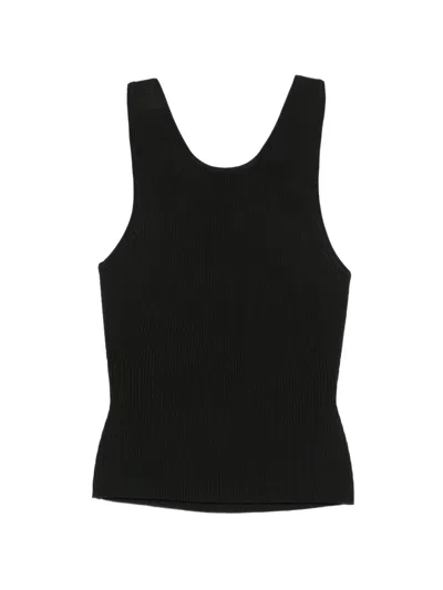 Sessun Lygia Ribbed Top In Green