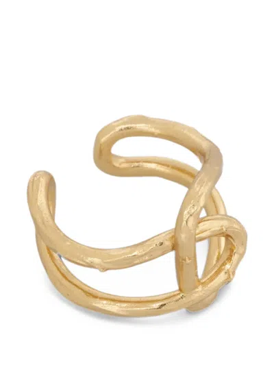 Sessun Maiao Hammered Ring In Gold