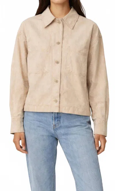 Sessun Notteri Worker Overshirt In Whiamber In Neutral