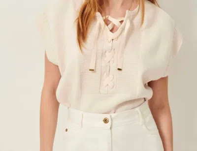 Sessun Odyssee Sweater Vest In Fleur De Sel