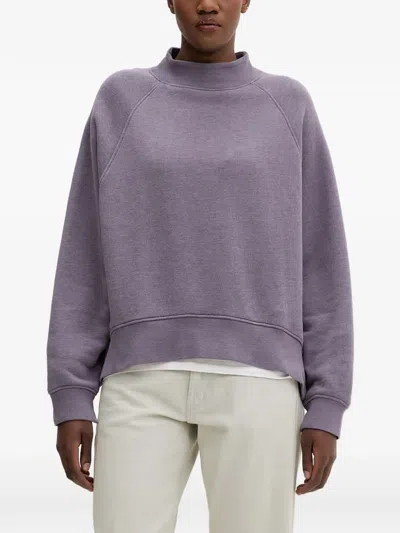 Sessun Oliveira Raglan-sleeve Sweatshirt In Purple