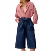 Sessun Striped Button-front Shirt Jacket In Pink