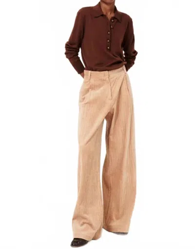 Sessun Paseo Corduroy Pants In Rose Tan In Multi