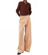 Sessun Paseo Wide Leg Pants In Beige In Brown