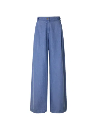 Sessun Provenco Button-fastening Pants In Blue