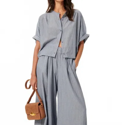 Sessun Reva Blouse In Chambray Blue
