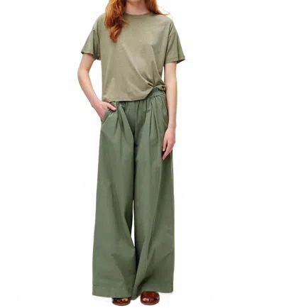 Sessun Ridye Wide-leg Pants In Sauge In Green