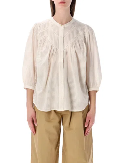 Sessun Sessùn Savi Relaxed Stripe Shirt In Neutral