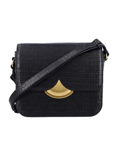 SESSUN SESSUN SESSÙN DIVILUZ E CROCODILE-PRINT LEATHER BOX BAG