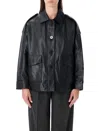 Sessun Harriboyd Bomber Leather In Black