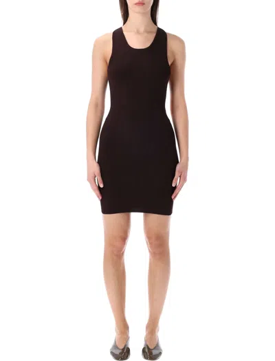 Sessun Sessùn Lameida Fitted Mini Dress In Black