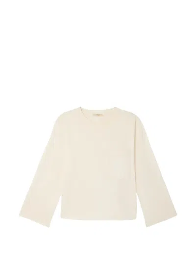 Sessun Severiano Chest-pocket Long-sleeve T-shirt In Neutral