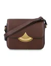Sessun Structured Lizard-embossed Mini Box Handbag With Adjustable Strap In Orange