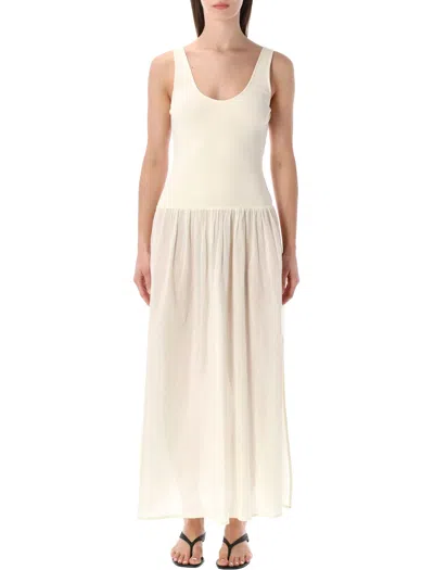 SESSUN SLEEVELESS BALLERINA-STYLE DRESS WITH FLOWING SAIL SKIRT - SIZE S