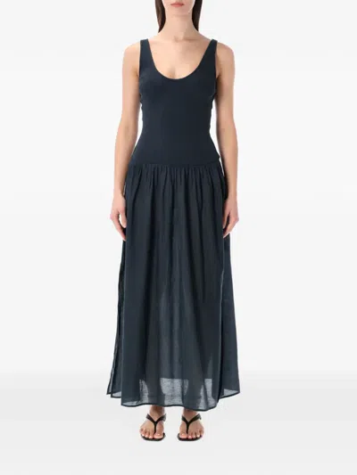 Sessun Solao Sleeveless Dress In Blue
