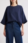 Sessun Sessùn Sound Cotton Sweatshirt In Indigo