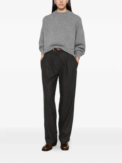 Sessun Spero Ribbed-knit Sweater In Gold