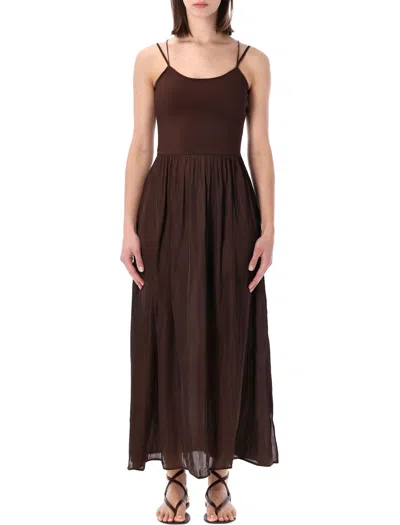 Sessun Sweet Mambo Long Dress In Brown