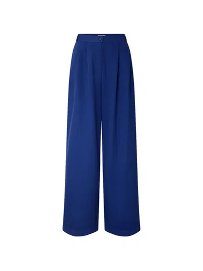 Sessun Tamayo Button-fastening Pants In Blue