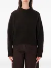 Sessun Oversized Mock Neck Sweater In Brown