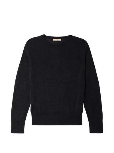 Sessun Teshima Slit-cuff Jumper In Black