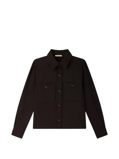 Sessun Theodore Patch-pocket Shirt In Brown