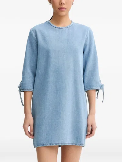 Sessun Tizzano Denim Mini Dress In Blue
