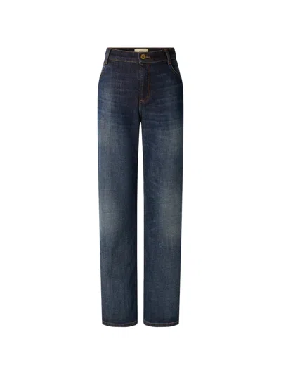 Sessun Vega Faded-effect Jeans In Blue