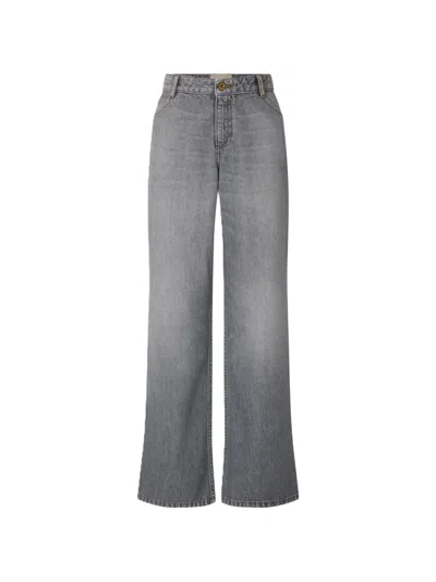 Sessun Vega Straight-leg Jeans In Gray
