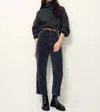 Sessun Velvet Cruise Corduroy Pants In Black In Black