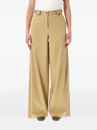 Sessun Wesley High Waisted Wide Pants In Brown