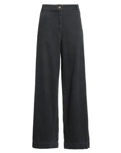 Sessun Woman Jeans Black Size 8 Lyocell, Cotton