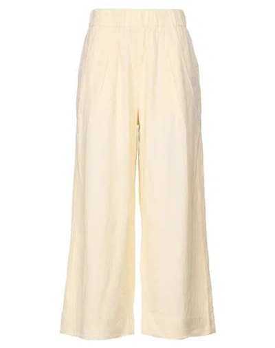 Sessun Woman Pants Ivory Size 4 Viscose, Polyamide In Neutral