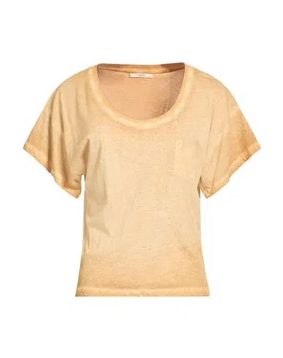 Sessun Woman T-shirt Mustard Size M Cotton In Yellow