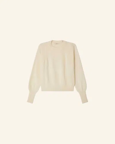 Sessun Women's Baysilte Knit Sweater In Cream In Gold