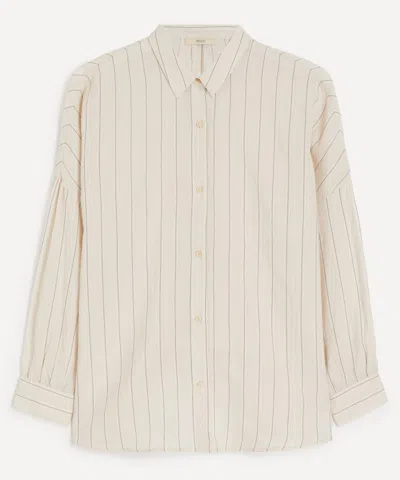 Sessun Women's Botan Sandblack Striped Shirt In Gold
